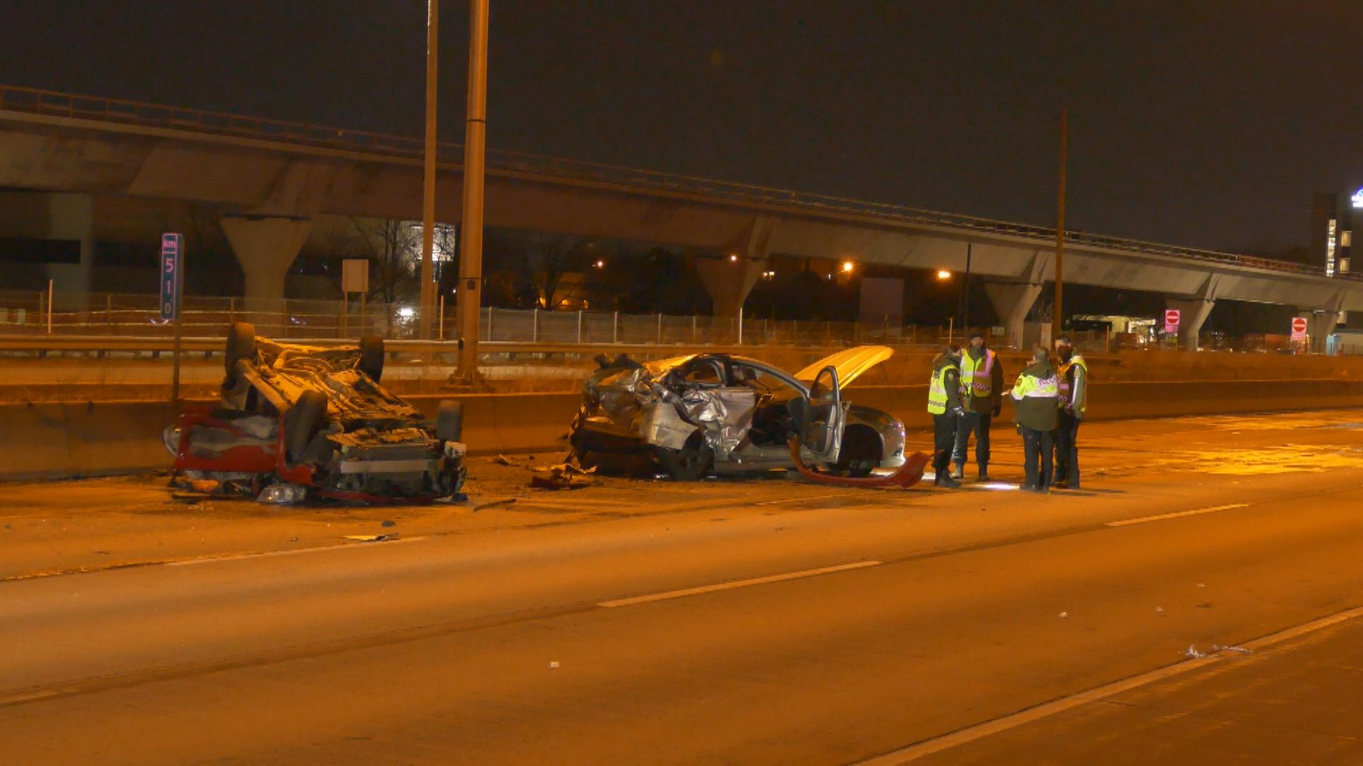 highway 40 accident vaudreuil