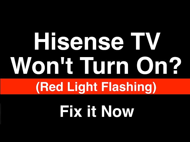 hisense roku tv power light blinking