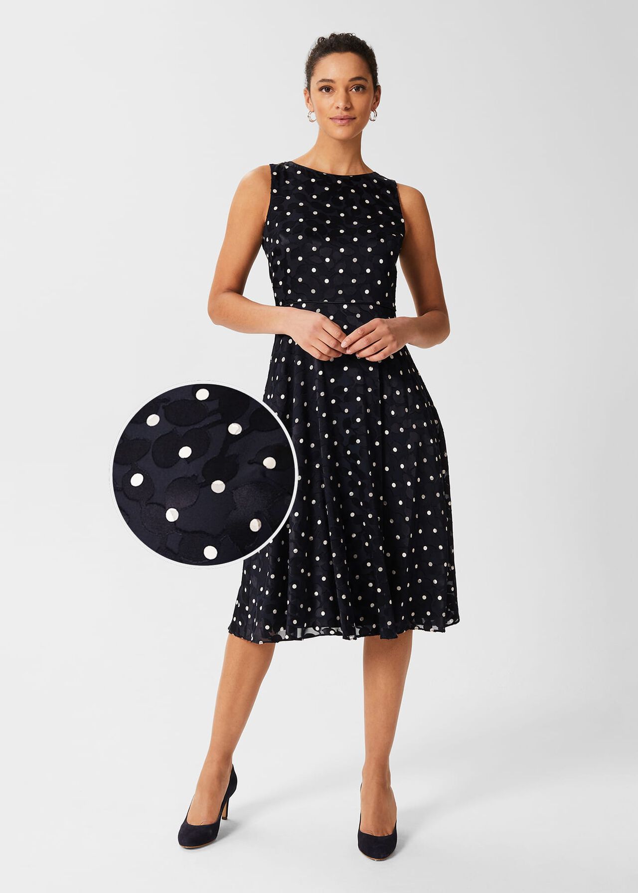 hobbs spotty dress