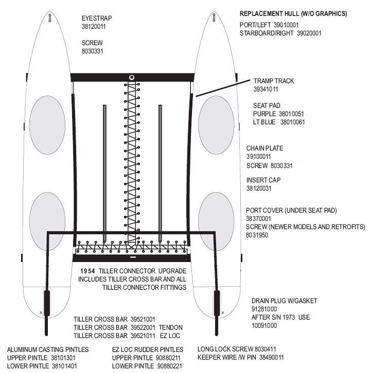 hobie wave parts