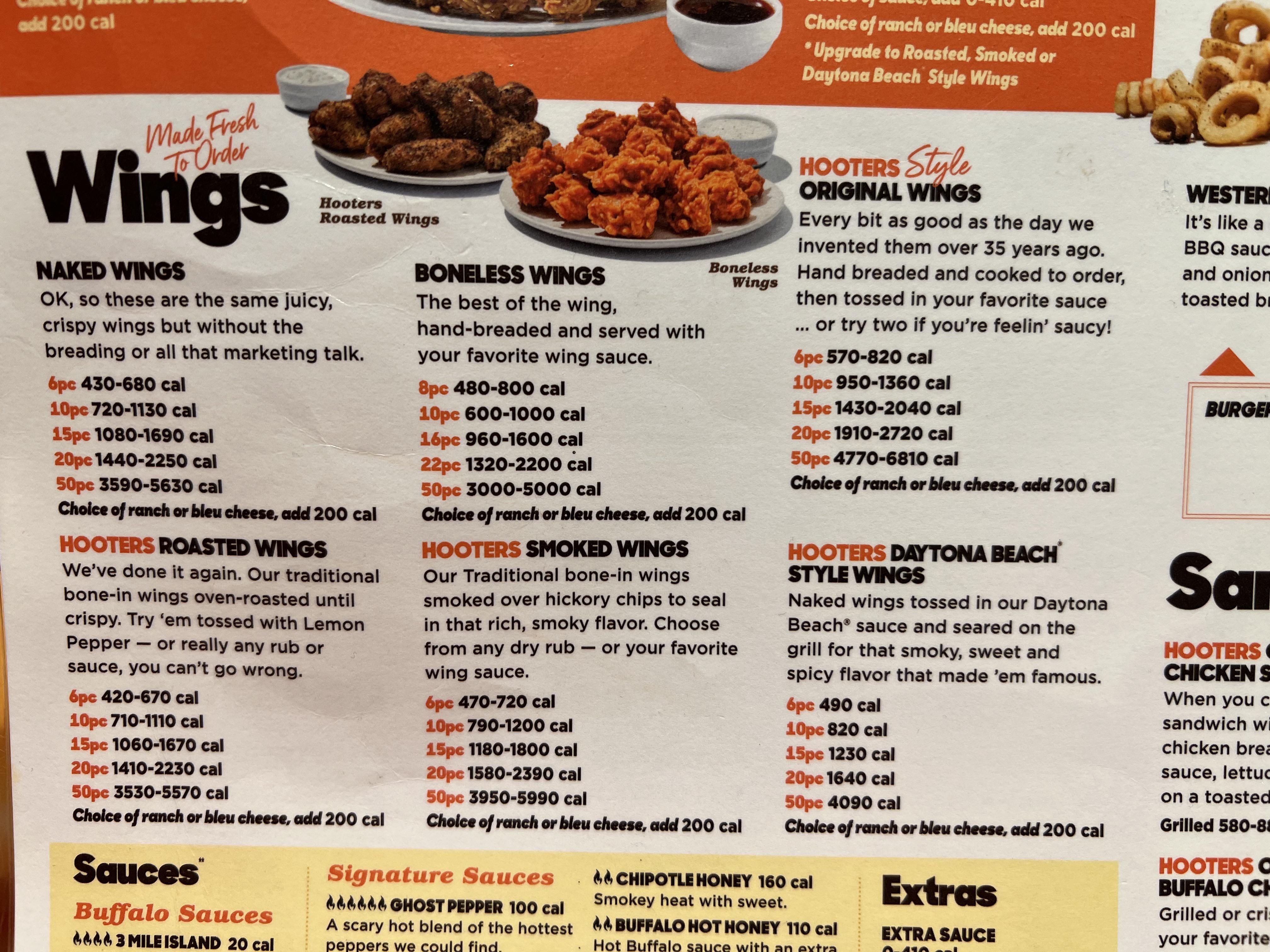 hooters wing sauces ranked