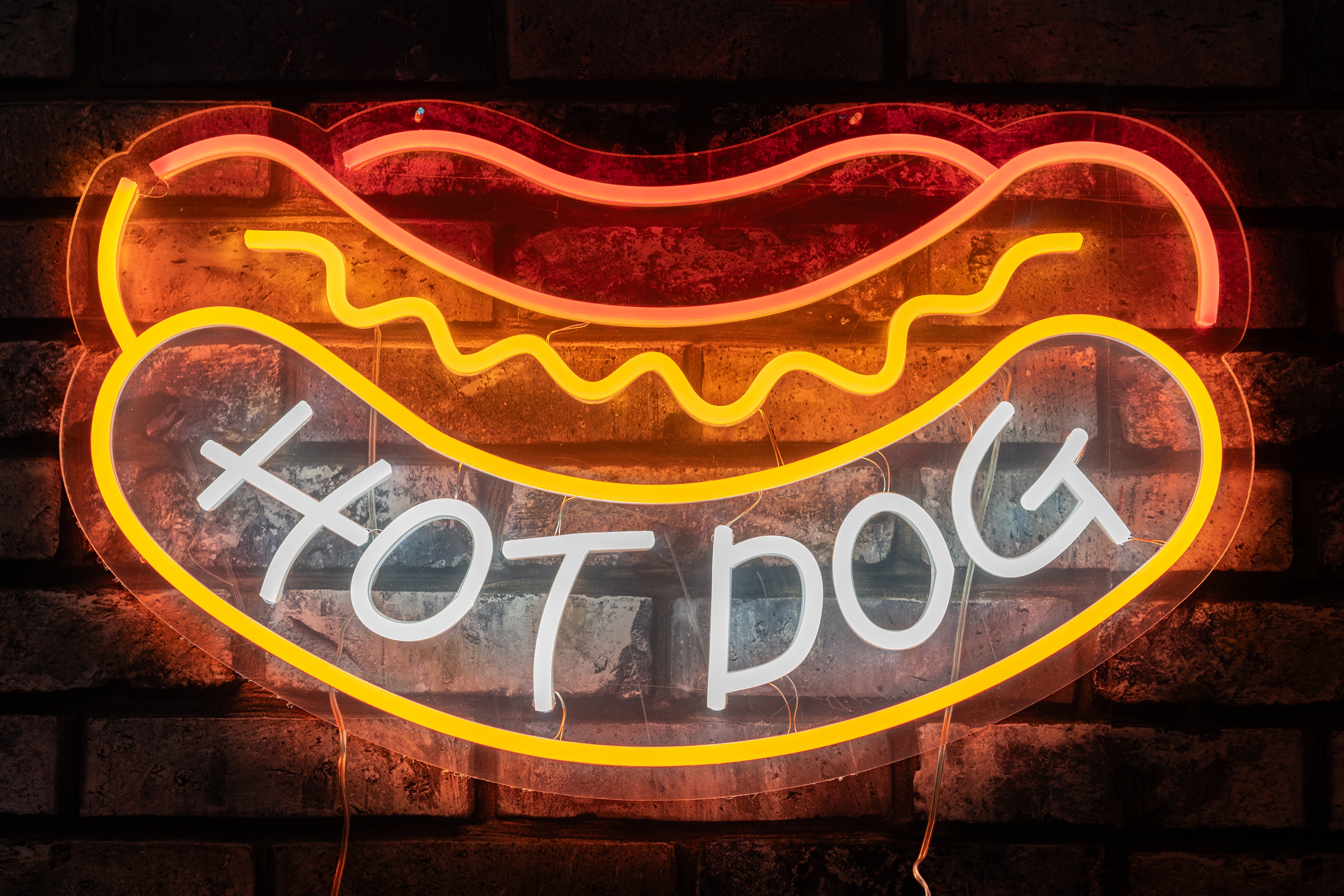 hot dog neon