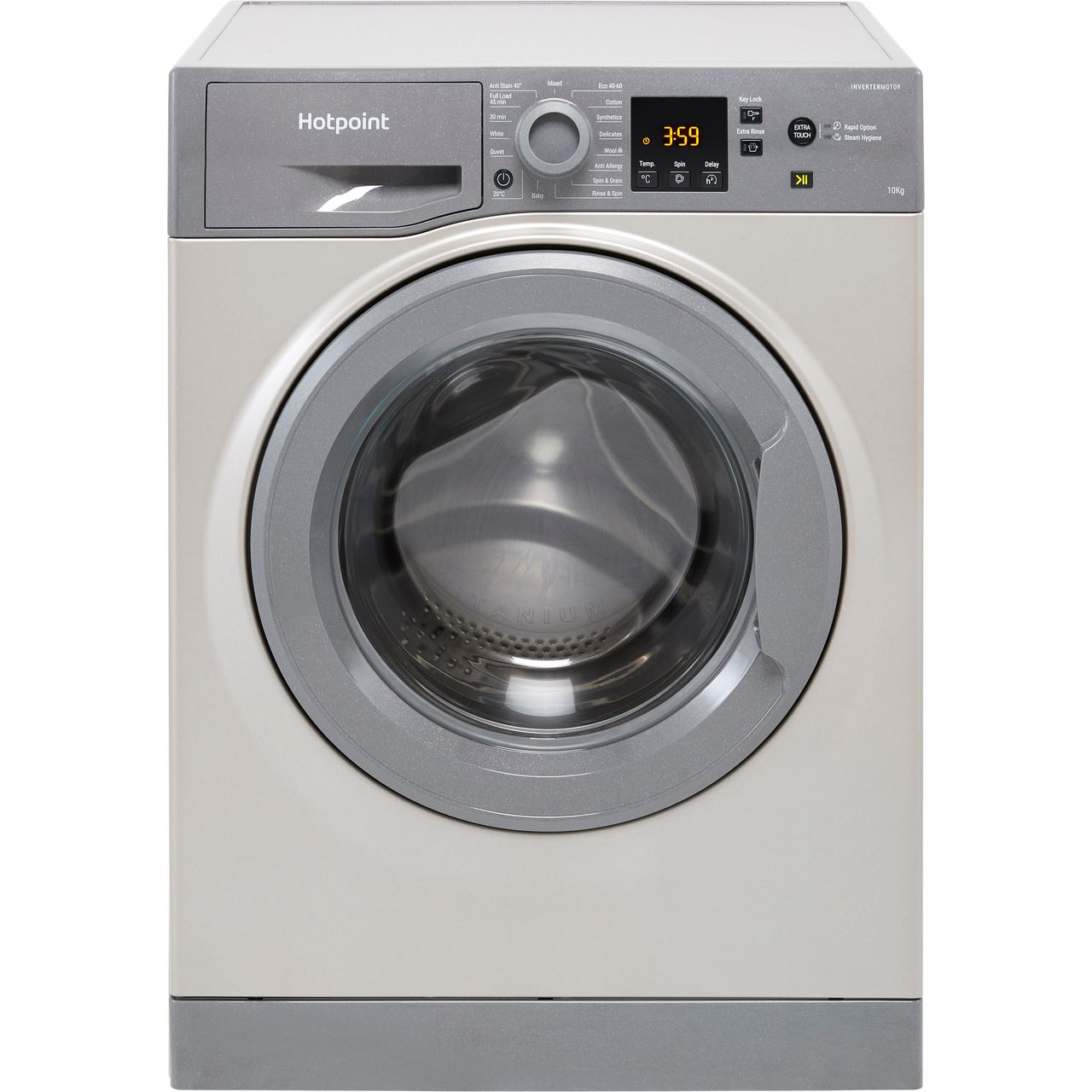 hotpoint grey washing machine