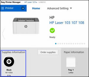 how do you check ink levels on hp printer