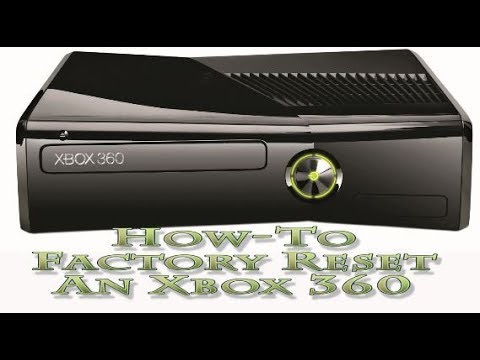 how do you factory reset an xbox 360