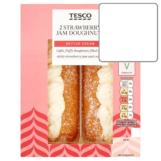 how many calories are in a jam doughnut