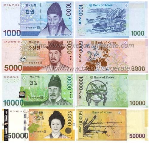 how many korean won to the pound