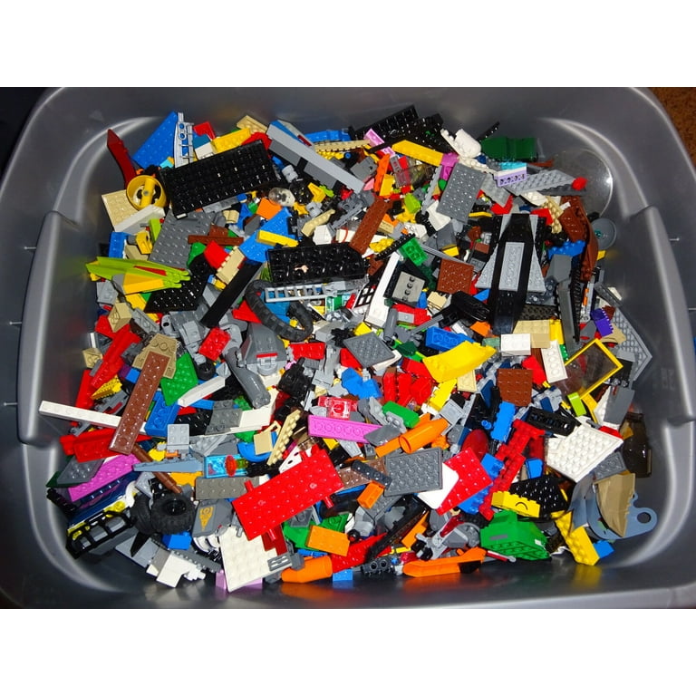 how many lego pieces in a pound