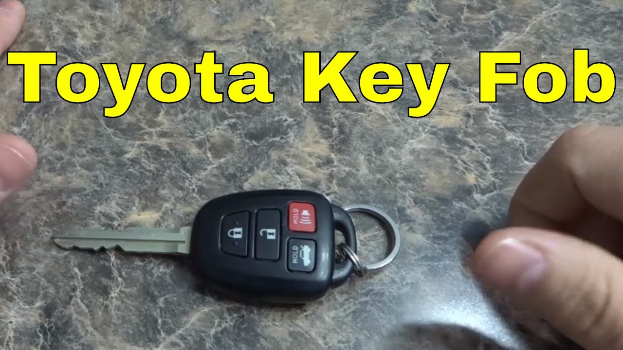 how to change a toyota key fob battery