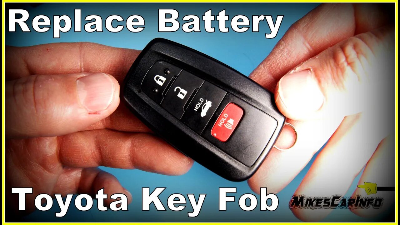 how to change toyota key fob battery