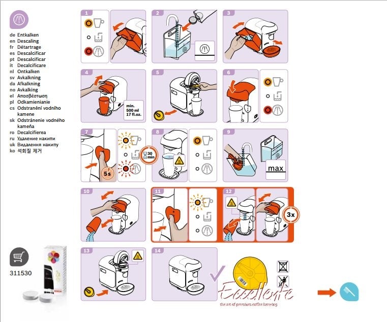 how to clean bosch tassimo