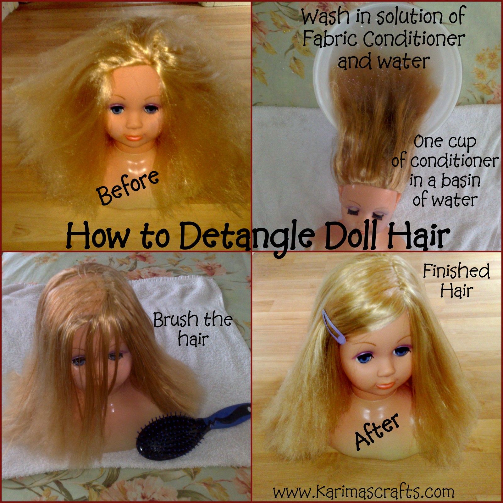 how to detangle a dolls hair