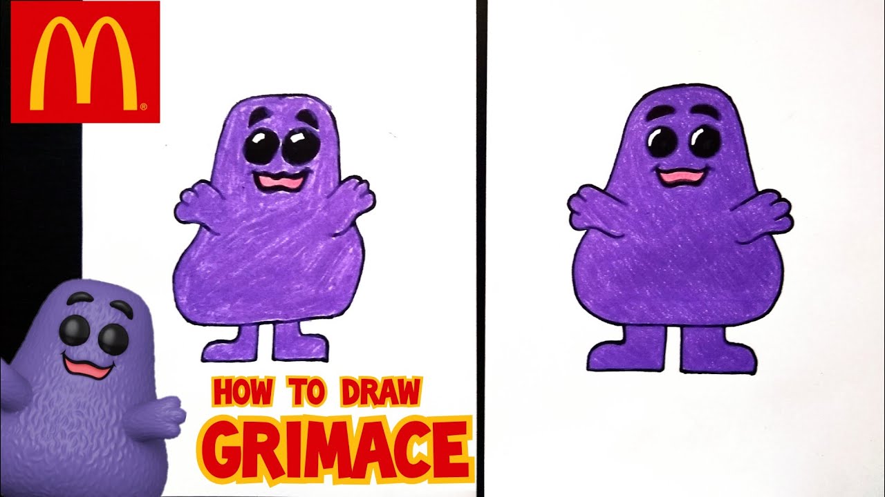 how to draw grimace