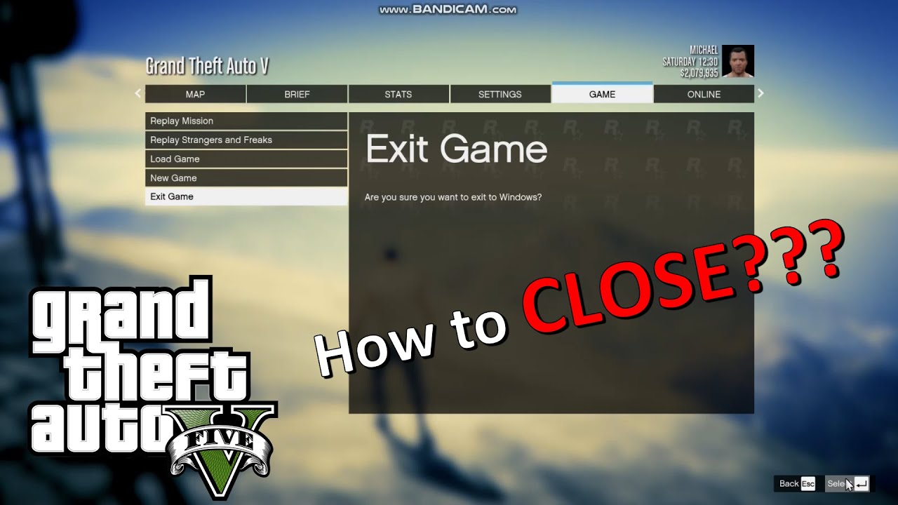how to exit in gta 5