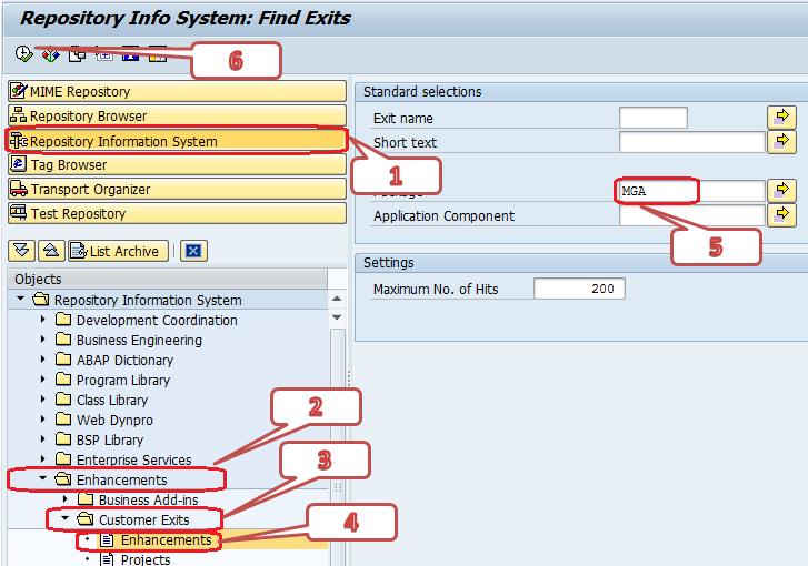 how to find user exit in sap