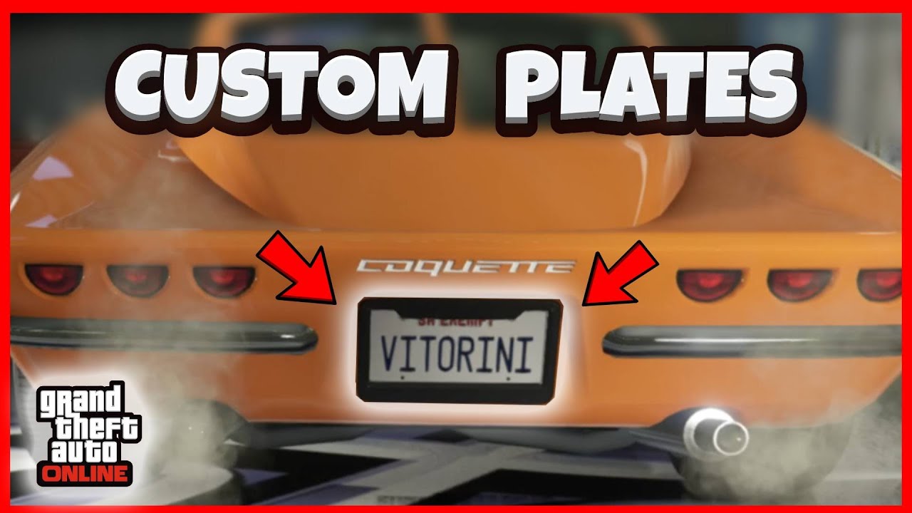 how to get custom plates in gta online 2023