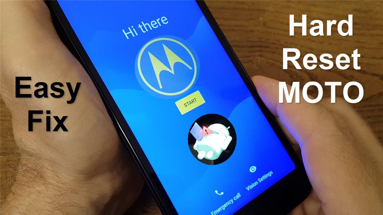 how to hard reset motorola phone