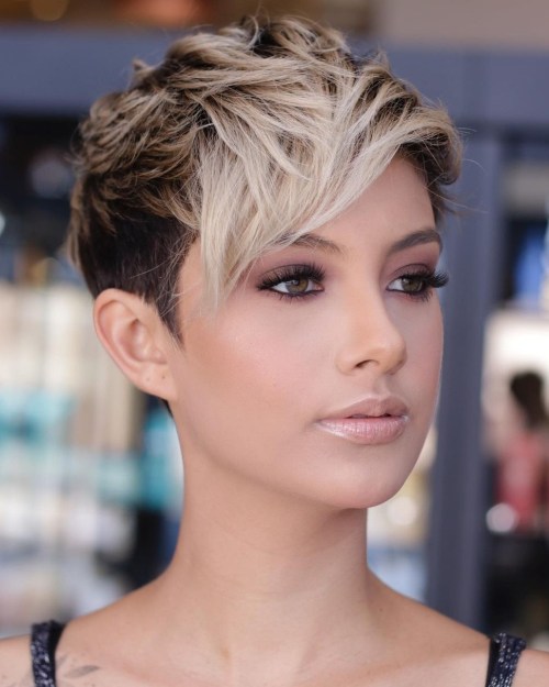 how to highlight very short pixie hair