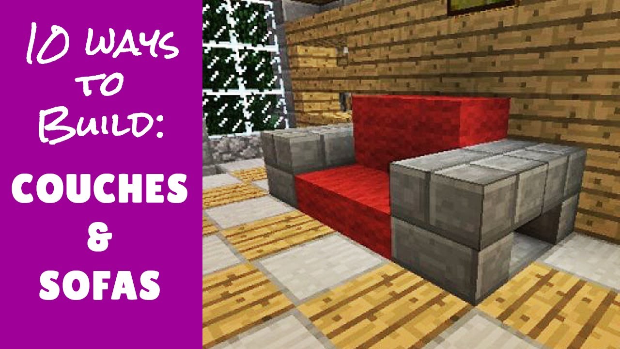 how to make a couch on minecraft