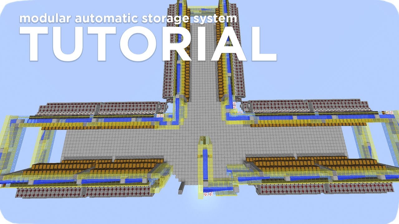 how to make an auto storage system in minecraft