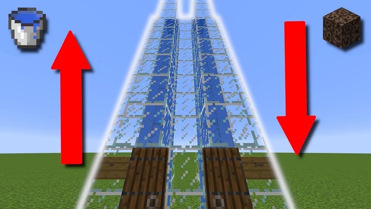 how to make an elevator in minecraft