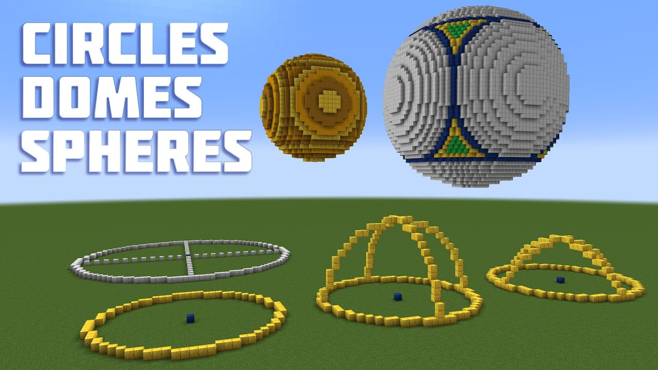 how to make circles minecraft