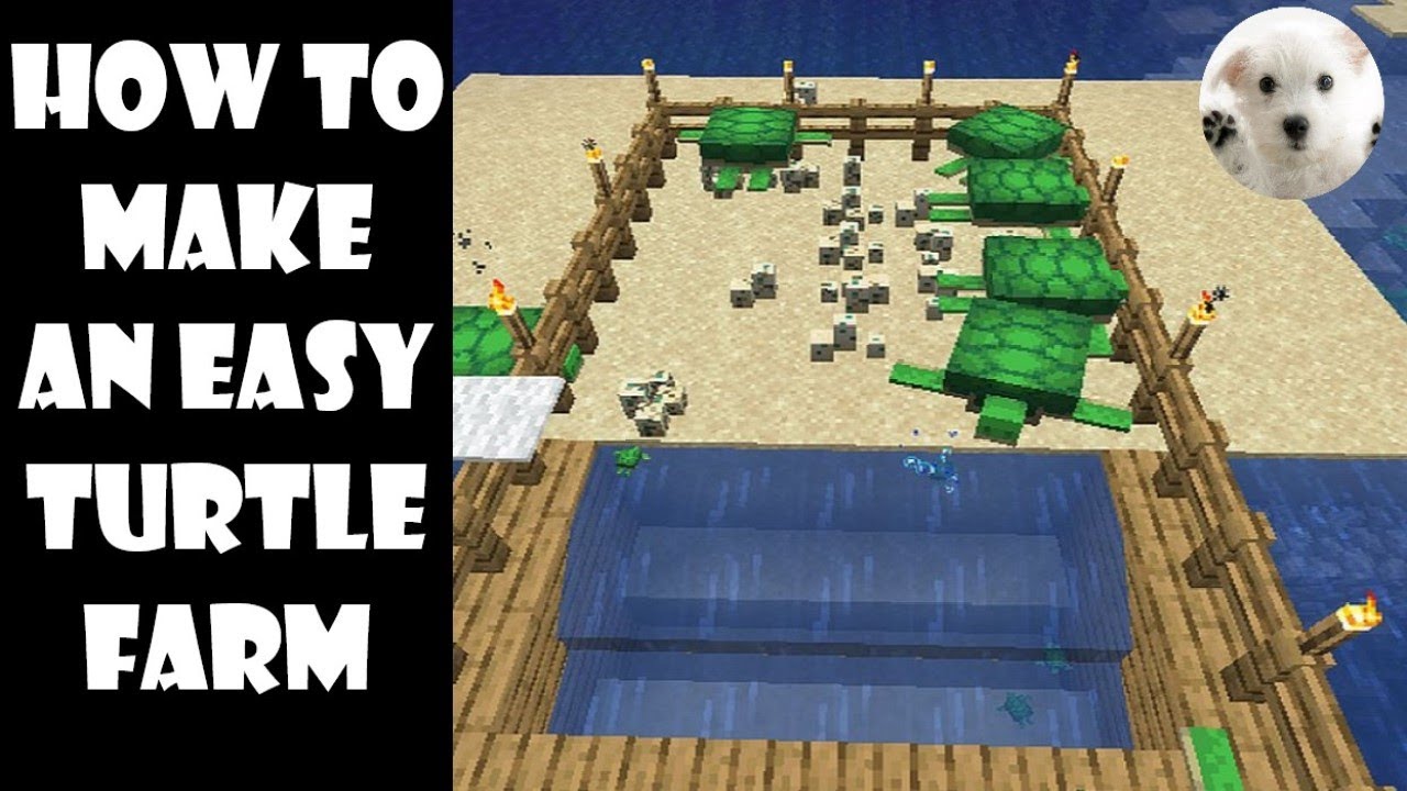 how to make turtle farm minecraft