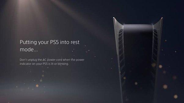 how to put ps5 into rest mode