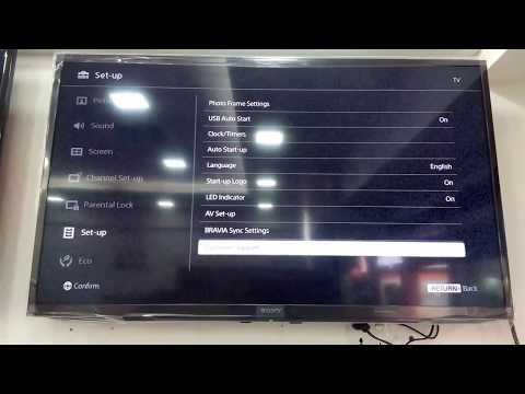 how to remove demo mode in sony tv