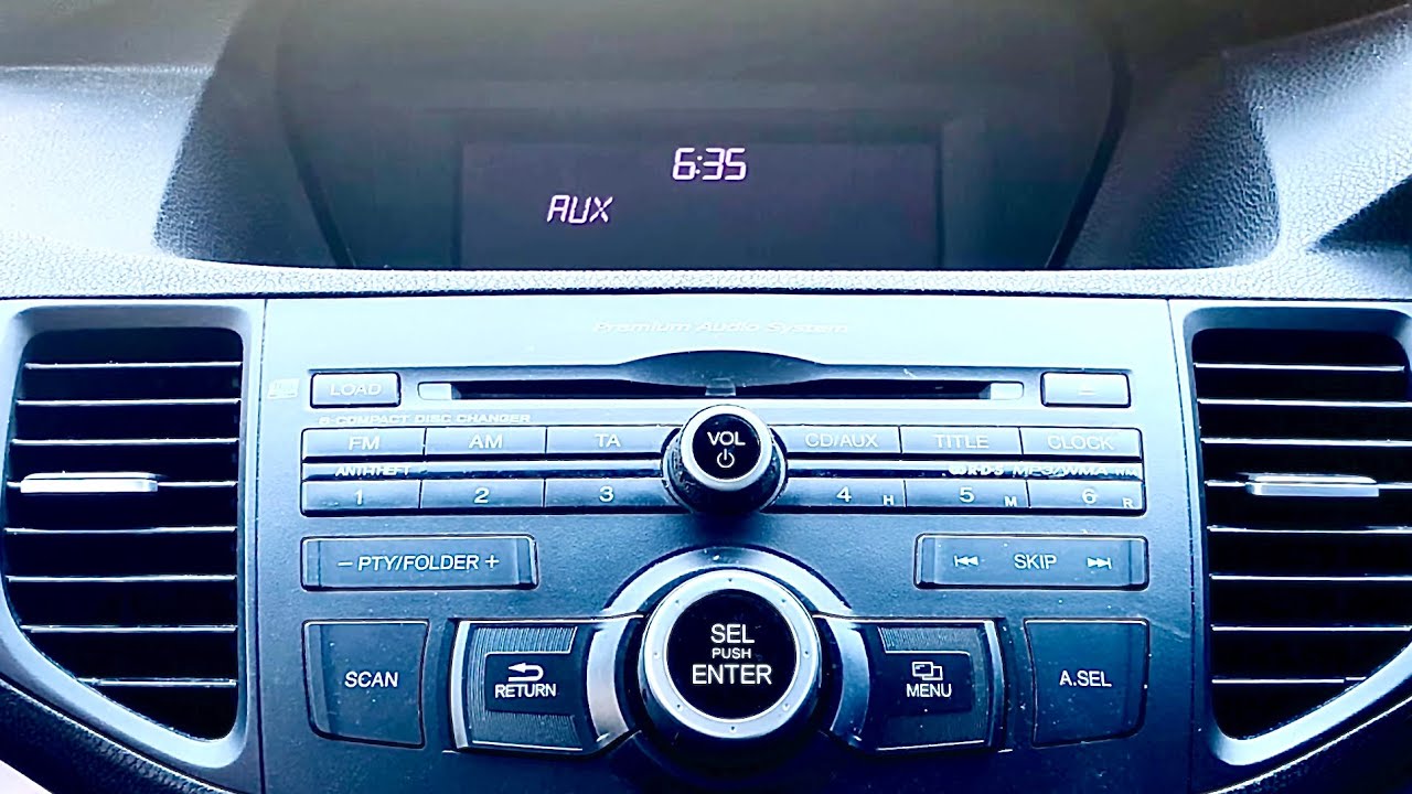 how to set the clock in a 2006 honda accord