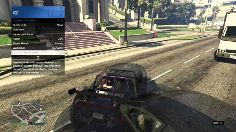 how to stop passive mode gta 5