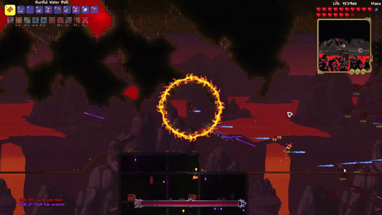 how to summon wall of flesh in terraria