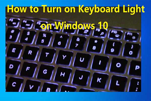 how to turn on backlit keyboard
