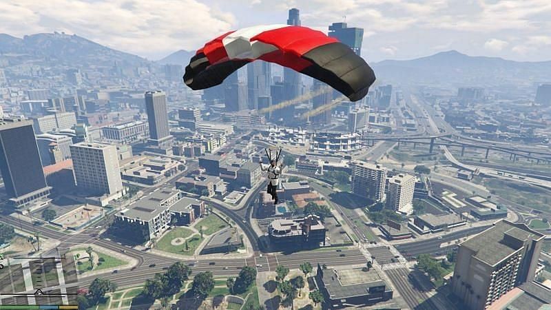 how to use parachute in gta 5