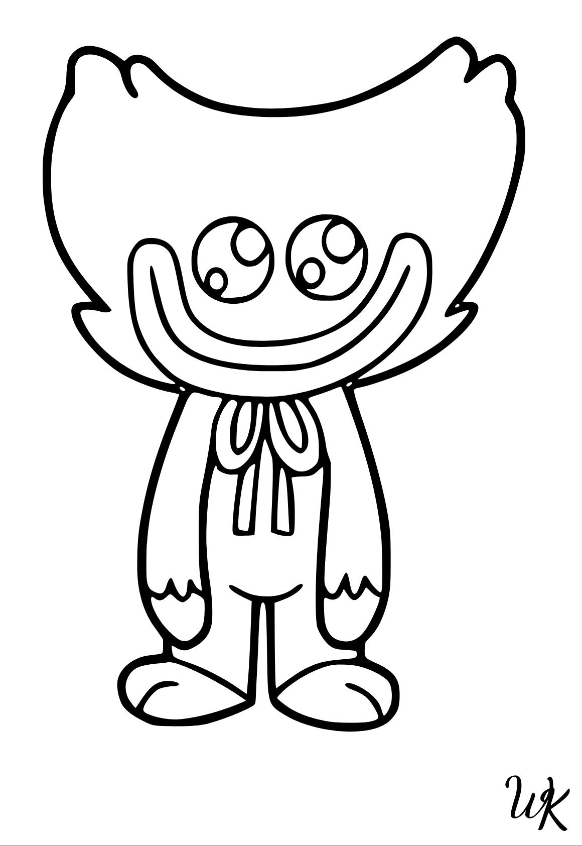 huggy wuggy dibujos para colorear