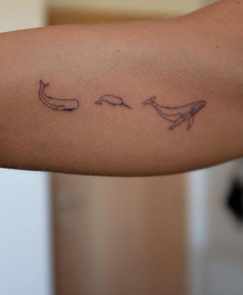 humpback tattoo