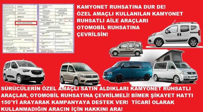 hususi kamyonet ile ticari kamyonet arasındaki fark