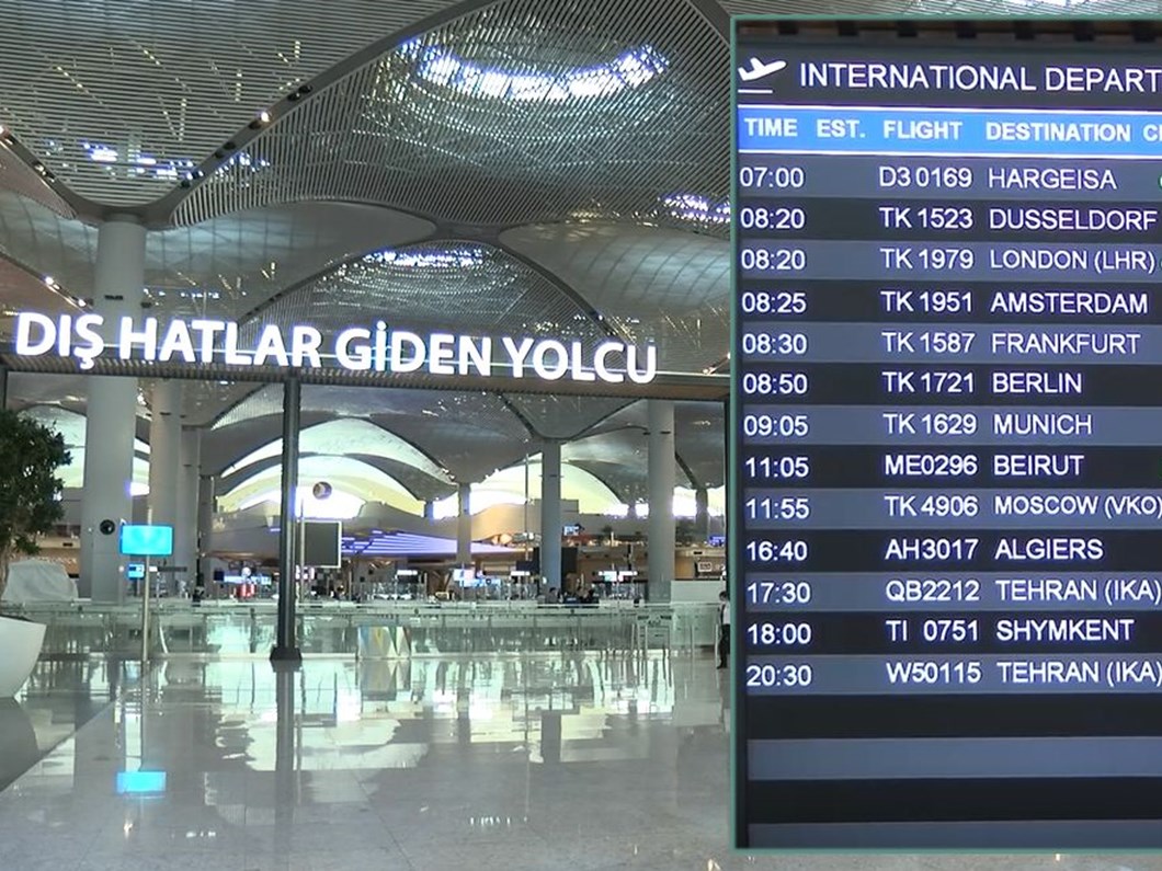 ic hatlar gidis istanbul