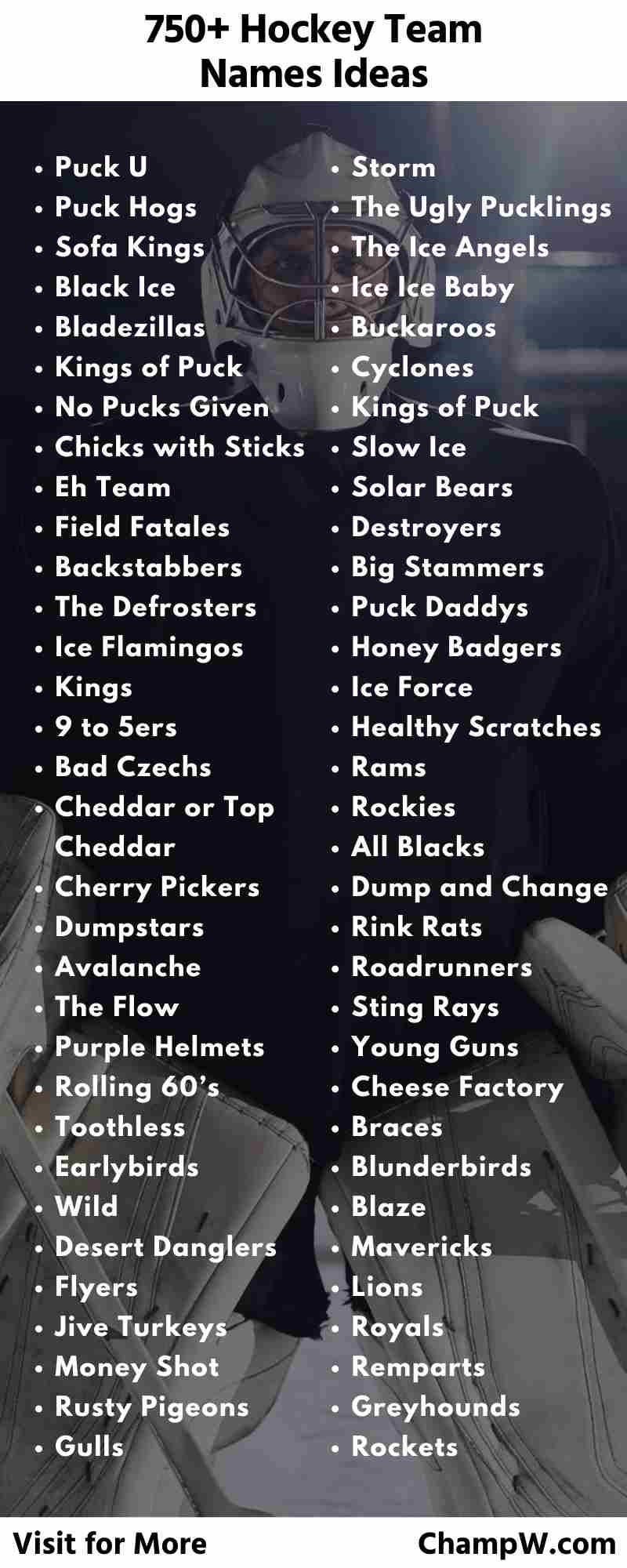 ice hockey team name generator