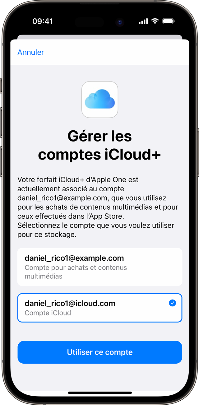 icloud identifiant