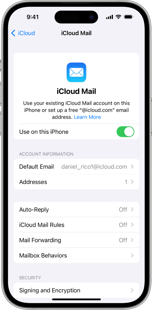 icloud uzantılı mail almak