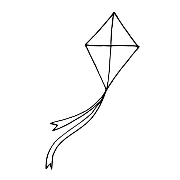 image of kite drawing