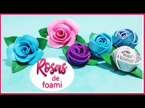 imagenes de moldes para hacer rosas de foami