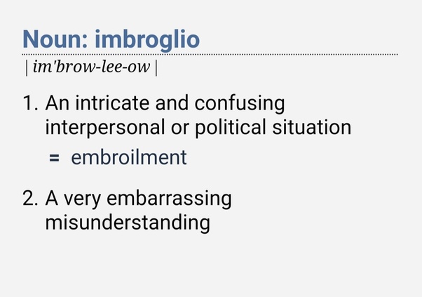 imbroglio in a sentence