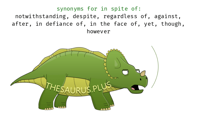 in spite synonym