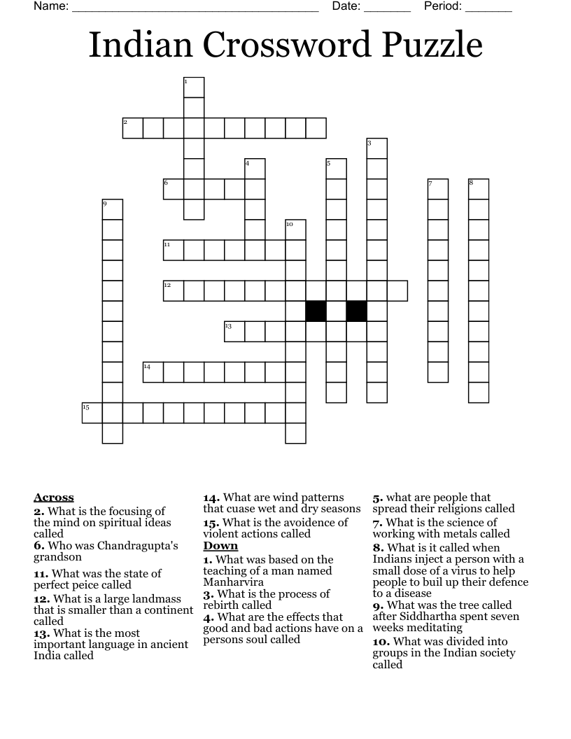 indian lute crossword clue