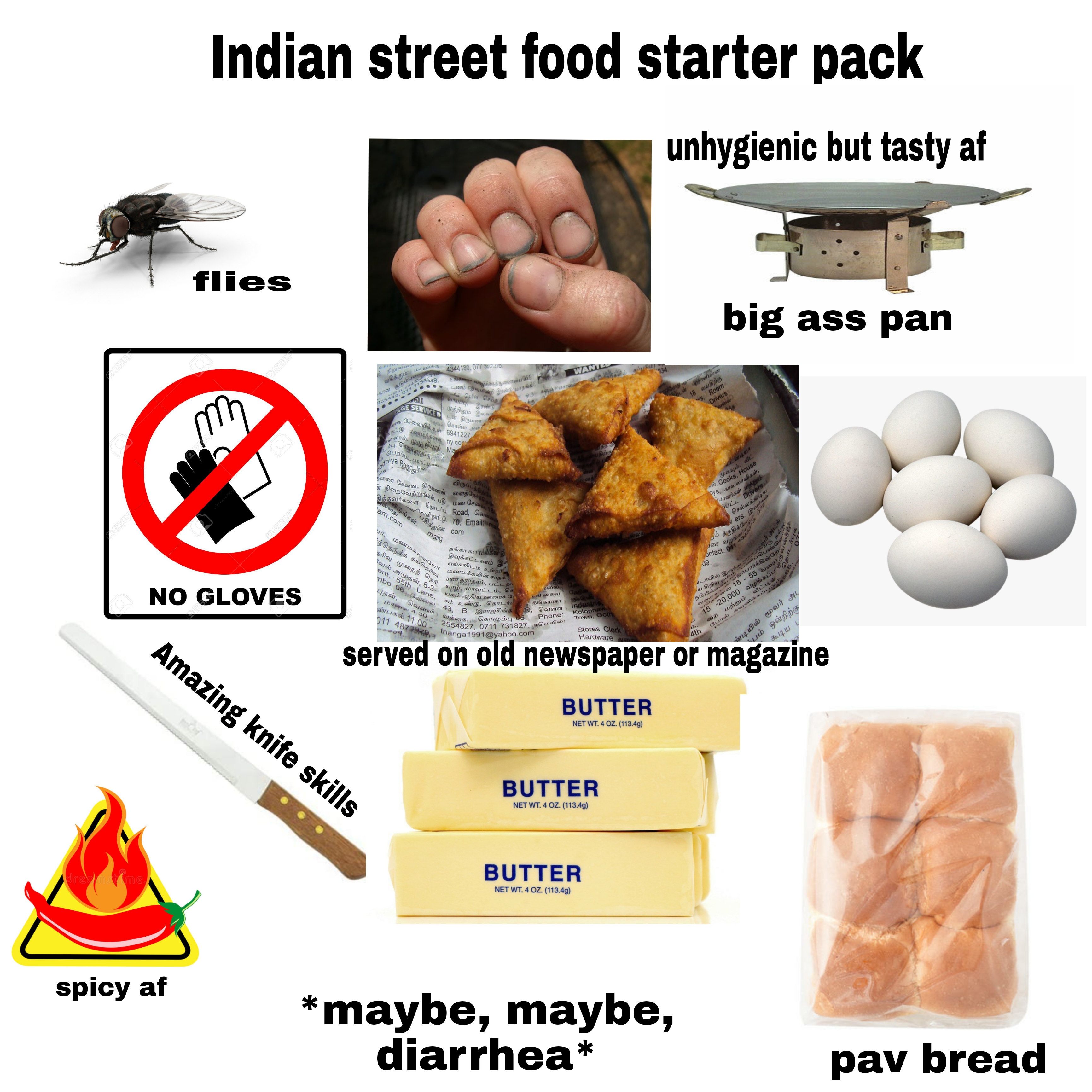 indian street food meme