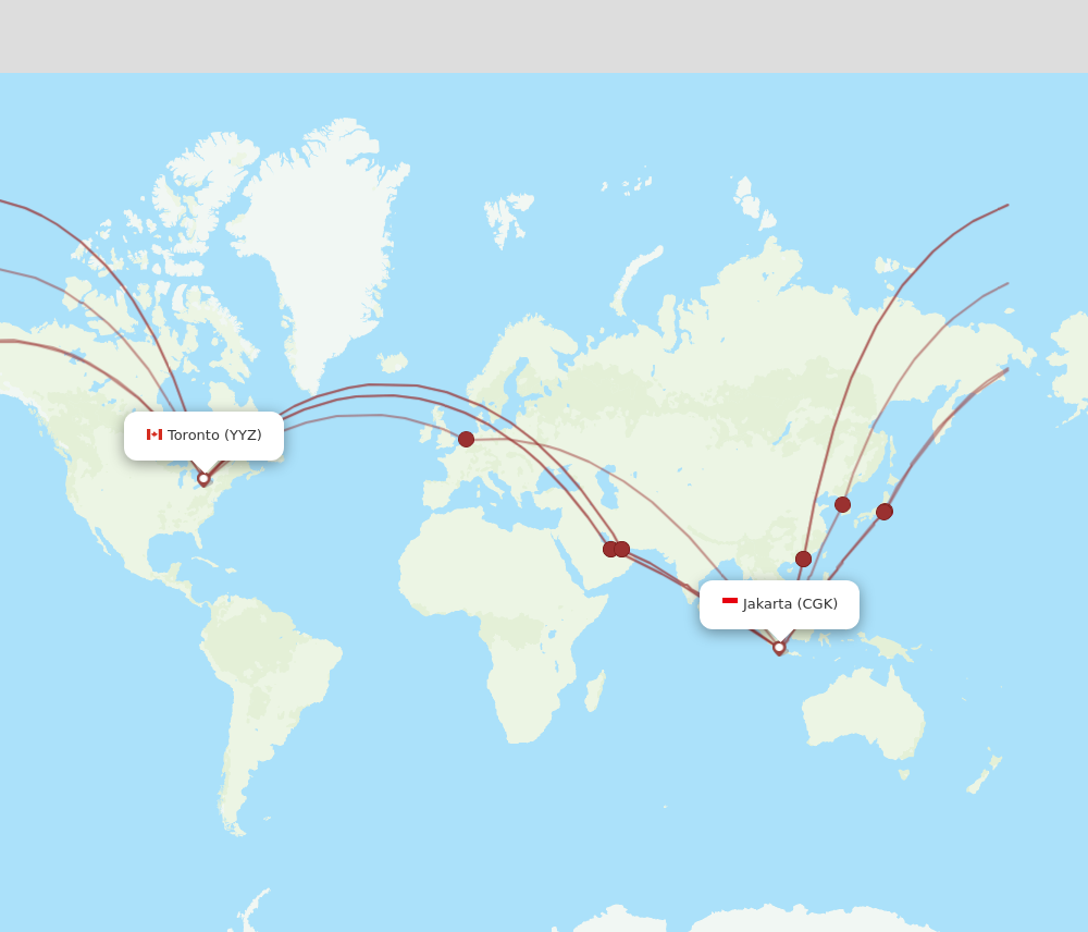 indonesia flights from toronto