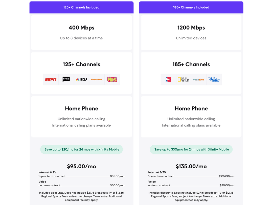 infinity internet plans