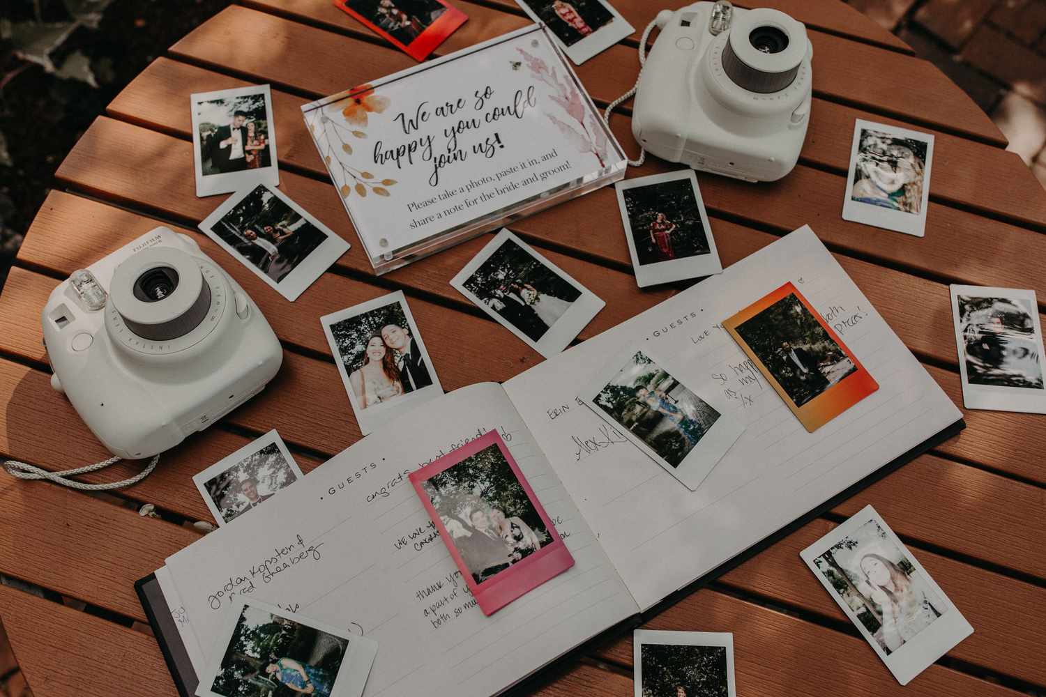 instant camera for wedding guest book